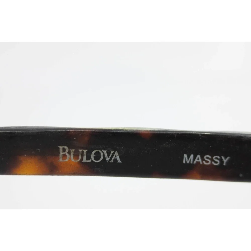 Bulova Massy Tortoise Rectangular Eyeglasses Frames 53-16-135 Brown Marbled Mens